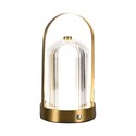 LED bordlampe - 1800mAh batteri, Ø120x190, 3-i-1, fransk guld hus