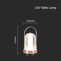 LED bordlampe - 1800mAh batteri Ø120x190 3i1 antik bronze, hus