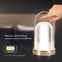 LED bordlampe - 1800mAh batteri Ø120x190 3i1 antik bronze, hus