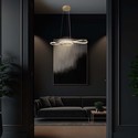 LED hængende dekorativ lampe - L700x250, 3000K, maling guld, hus