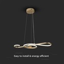LED hængende dekorativ lampe - L700x250, 3000K, maling guld, hus