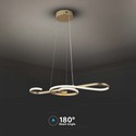LED hængende dekorativ lampe - L700x250, 3000K, maling guld, hus