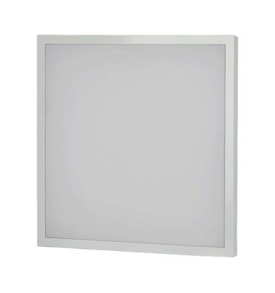 60x60 LED panel, 36W - 110lm/W, 2-i-1 indbygning eller påbygning, hvid kant