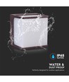 8W LED væglampe - IP65, brun krop, 4000K, 800lm, 120x120x92mm