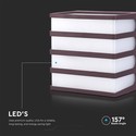 8W Væglampe - LED, 3000K, Brun, IP65