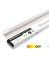 60 cm LED Troldtekt Skinne, CCT - 19W, Akustilight, Planforsænket, 24V