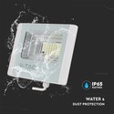 12W Solarpanel med LED Projektør - 6400K, Hvidt Hus