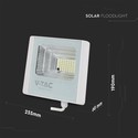 20W Solpanel LED projektør - 4000K, Hvidt hus