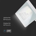 20W Solpanel LED projektør - 4000K, Hvidt hus