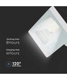 20W Solpanel LED projektør - 4000K, Hvidt hus