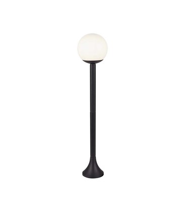 Standlampe (1*E27) - Mat Sort, Opal Plast Kugle