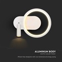 14W LED Lampeskærm - 250x100x180mm, 3000K, Hvid