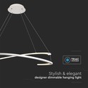 48W metalloftlampe - 800x1200mm, 3000K, hvid, TRIAC dæmpning