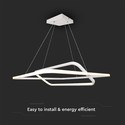 48W metalloftslampe - 600x600x1200mm, 3000K, hvid, TRIAC dæmpbar