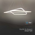 48W metalloftslampe - 600x600x1200mm, 3000K, hvid, TRIAC dæmpbar