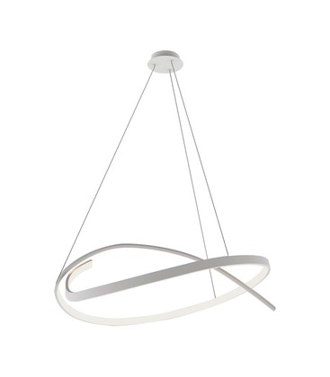 48W LED metalloftlampe - 800x1200mm, 4000K, hvid, Triac-dæmpning.