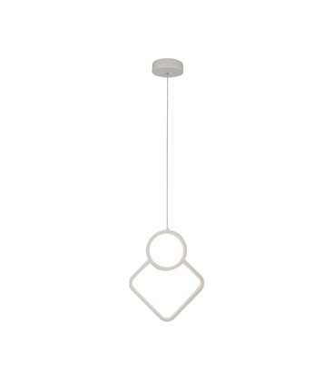 12W LED metal loftlampe - 280x1800mm, 4000K, hvid, Bolig.