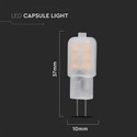 G4 spotlight 1,1W - plastik, Samsung chip, 6500K