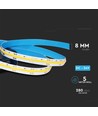 5m 10W/m COB-LED strip - 24V, 280 LED pr. meter, IP20, 8mm bredde