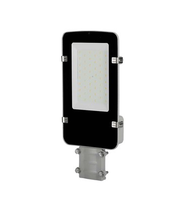 30W LED Vejlygte - Samsung Chip, 6500K, Grå hus