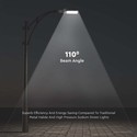 30W LED Vejlygte - Samsung Chip, 6500K, Grå hus