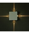 4W kvadratisk LED væglampe - IP65, hvid, 4000K, 428lm