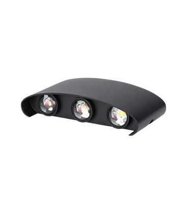 6W Væglampe - LED, 4000K, Sandblækket