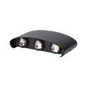 6W Væglampe - LED, 4000K, Sandblækket