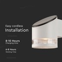 Produktnavn: ''0,55W Solcelle Væglampe - LED, Mikrobølgesensor, 3000K, IP54''.