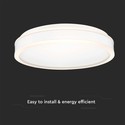 38W LED Designer Lys - 4000K, Hvid, Rund