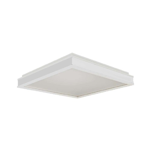 48W dæmpbar LED designer loftlampe - Firkantet, hvid, IP44, 420x420mm, 4000K