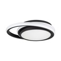 38W LED Designer Lys - 4000K, Sort, Dobbelt, Rund
