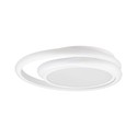 38W LED Lys - designer, 4000K, hvid, dobbelt, rund