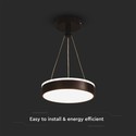 LED Designer Hængelampe 12W - 4000K, Sort