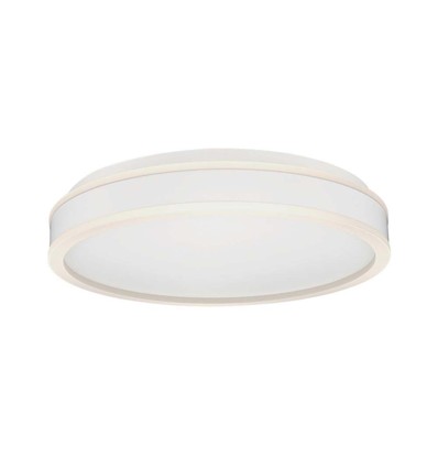 24W LED designer loftslampe - Ø40cm, 2500lm, 4000K, hvid, rund