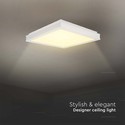 18W LED Designer Lys - 4000K, Hvid, Firkantet