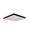 24W Firkantet LED designer loftslampe - 2450lm, 45x45cm, sort kant, 4000K, IP20