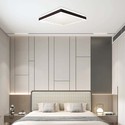 24W LED Designer Lys - 4000K, Sort, Kvadratisk