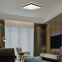 24W LED Designer Lys - 4000K, Sort, Kvadratisk
