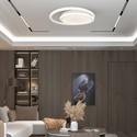 24W LED Dobbelt Rund - Designer Lys, 4000K, Hvid