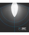 E14 3,7W LED kertepære - Plastik, Samsung LED Chip, C37