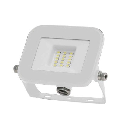 10W LED projektør, hvid - Samsung LED chip, IP65, ultra-tyndt design, 4000K, udendørs