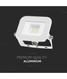10W LED projektør, hvid - Samsung LED chip, IP65, ultra-tyndt design, 4000K, udendørs