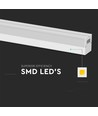 120cm 40W LED lysskinne - 107lm/W, hvid, connectable, IK08, 4000K