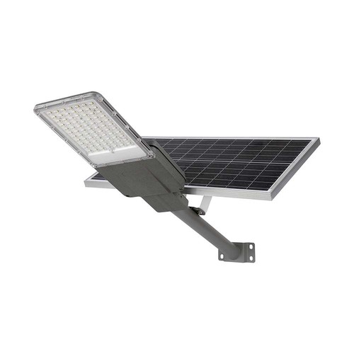 20W LED solcelle gadelampe - 2500lm, IP65, 6500K, inkl. solpanel og monteringsbeslag
