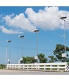 20W LED solcelle gadelampe - 2500lm, IP65, 6500K, inkl. solpanel