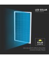 20W LED solcelle gadelampe - 2500lm, IP65, 6500K, inkl. solpanel