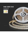 5m 18W/m LED strip, 240 LED pr. meter - 12V, IP20, 2835 SMD, dæmpbar
