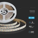 240 LED Strip Light 21W - 3in1, IP20, 24V, 15mm, Hvid, Dobbelt Printplade, 5m/Rulle