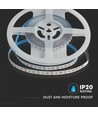 5m 12W/m RGB LED strip - 24V, 120 LED pr. meter, IP20, 8mm bredde